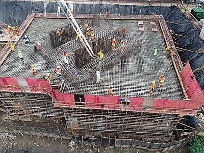 CCR ViaOeste realiza concretagem de bloco para construção de nova ponte de acesso de Osasco