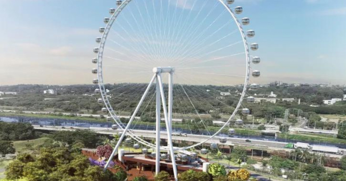 Maior roda-gigante da América Latina será inaugurada em São Paulo