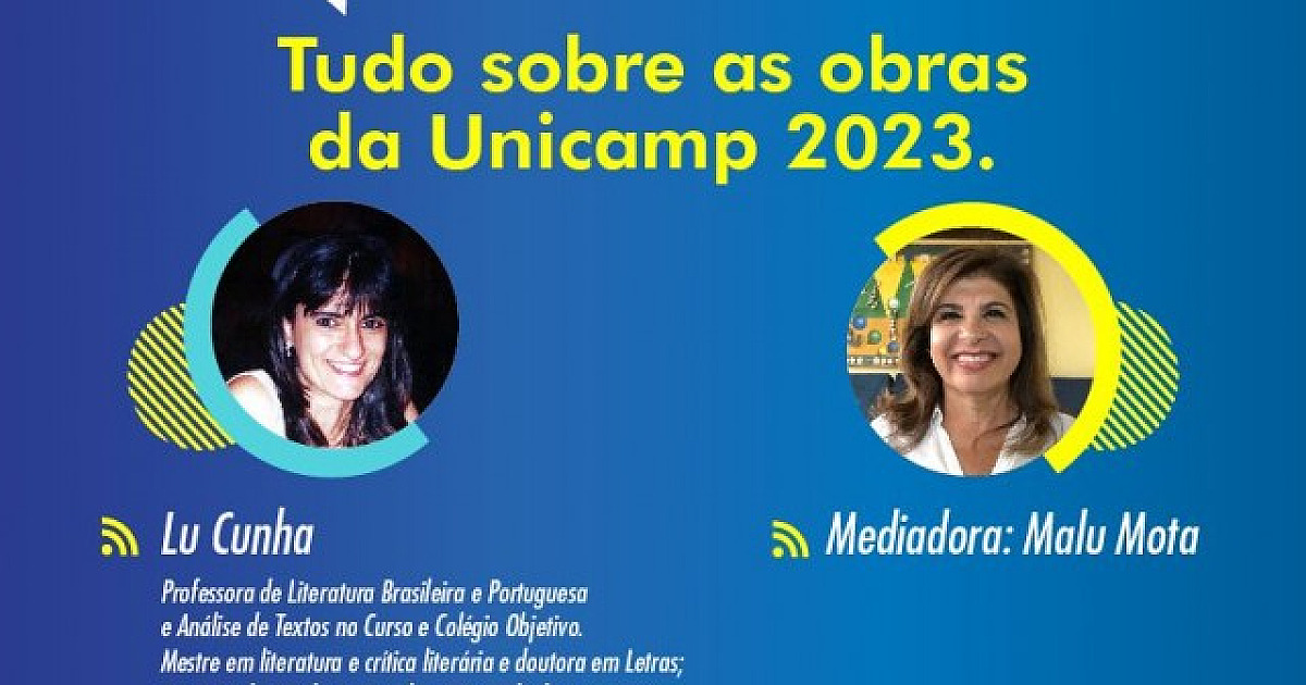 Objetivo promove live sobre as obras literárias da Unicamp 2023