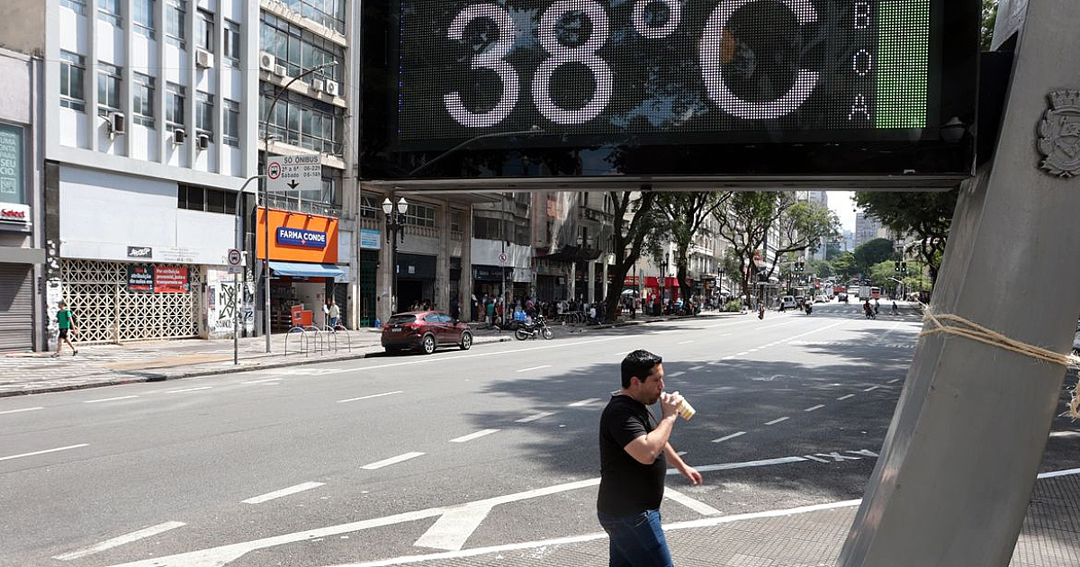 Temperatura em São Paulo chega a 37,2ºC e bate recorde para dezembro