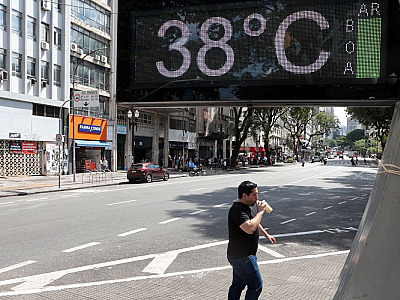 Temperatura em São Paulo chega a 37,2ºC e bate recorde para dezembro