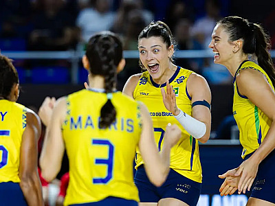 Mundial de vôlei: Brasil bate Porto Rico e fecha 1ª fase na liderança