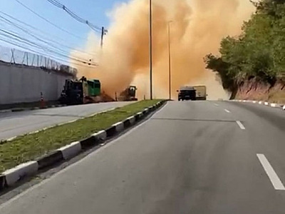 Por conta de vazamento de gás, faixas das Avenidas Yojiro Takaoka e Bom Pastor foram interditadas