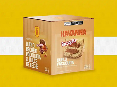 Havanna aposta em panetone recheado de Paçoquita e Doce de Leite