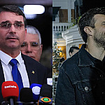 Pablo Marçal declara apoio a Flávio Bolsonaro durante evento em Barueri
