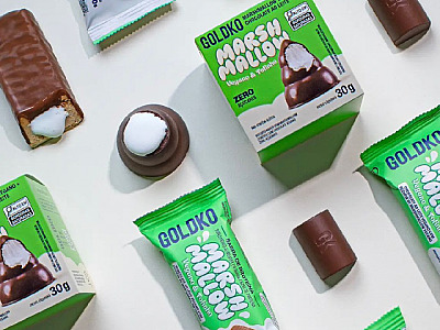 Goldko aposta em marshmallow vegano, sem adição de açúcares e sem glúten