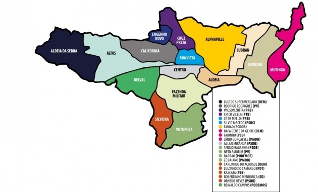 Câmara é dividida entre parlamentares de várias regiões