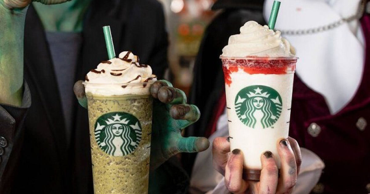 Starbucks celebra Halloween com novos Frappuccinos