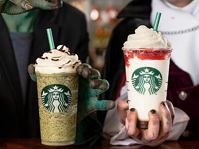 Starbucks celebra Halloween com novos Frappuccinos
