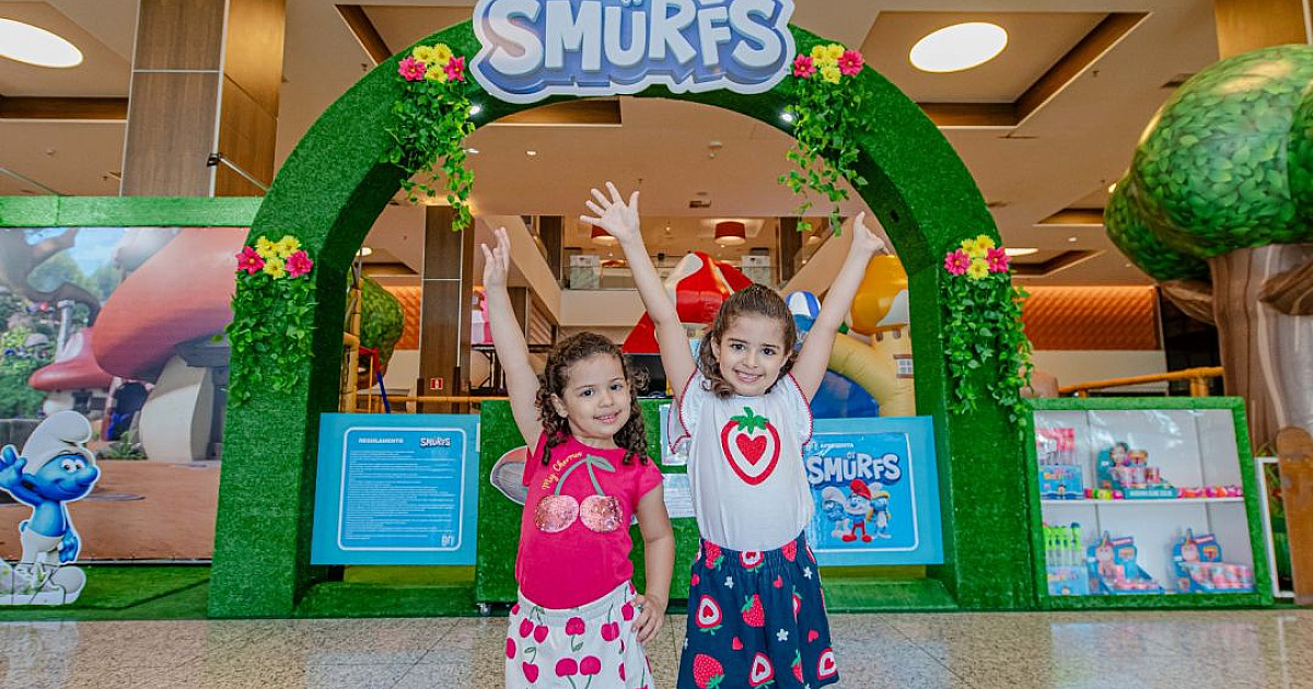 Iguatemi Alphaville recebe o Parque dos Smurfs em celebração ao Mês das Crianças