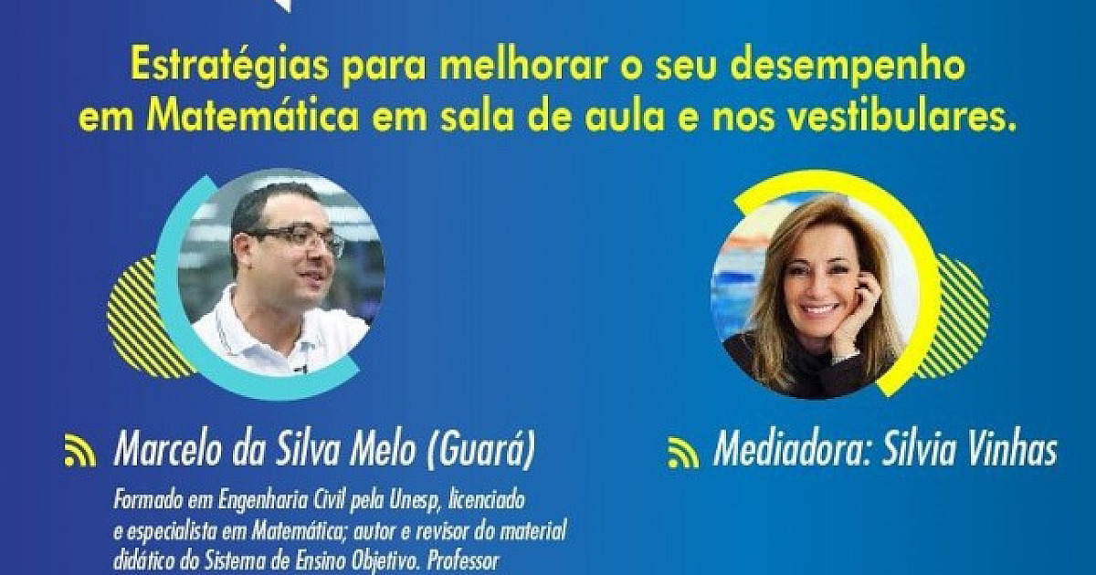 Objetivo promove live sobre estratégias para melhorar o desempenho em Matemática