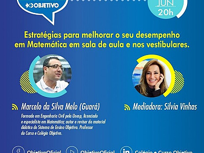 Objetivo promove live sobre estratégias para melhorar o desempenho em Matemática