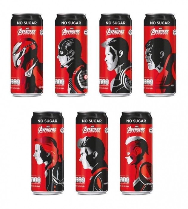 Coca-Cola lança latas promocionais de “Vingadores: Ultimato”