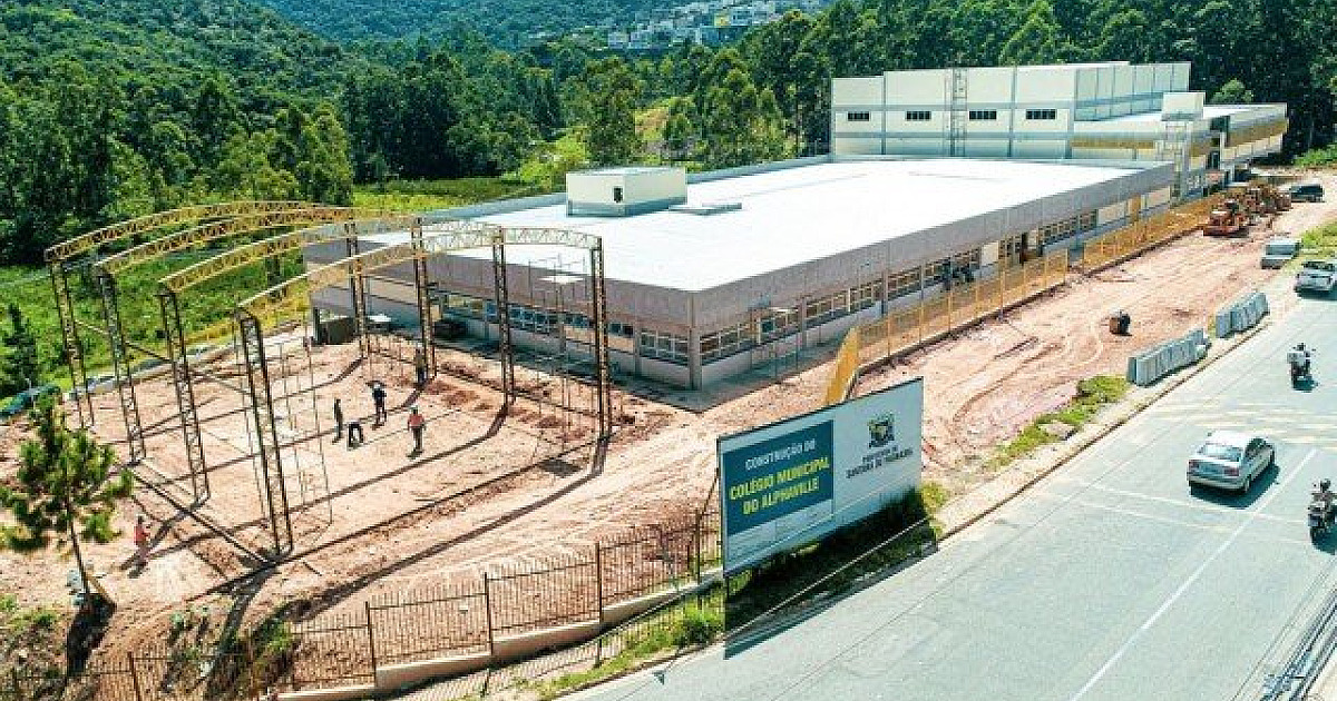 Obra do Colégio Infantil de Alphaville está em fase final