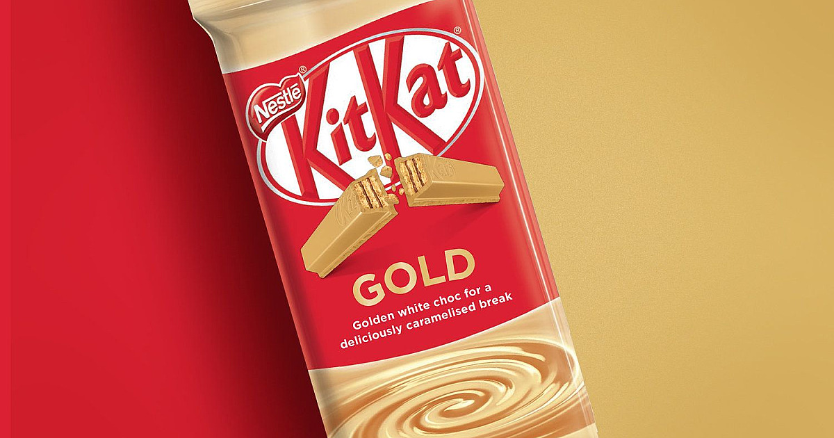 KitKat lança versão Gold no Brasil em edição limitada
