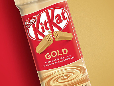 KitKat lança versão Gold no Brasil em edição limitada