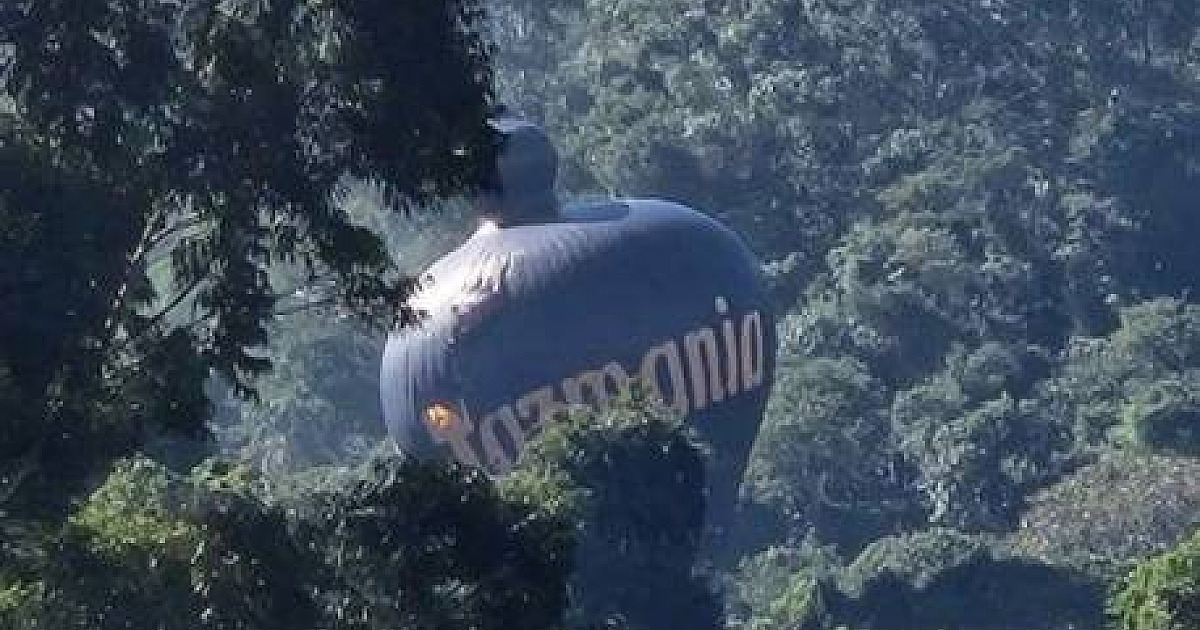 Enel registra uma queda de balão na rede elétrica em Santana de Parnaíba