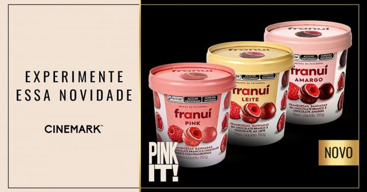 Cinemark Prime ganha nova opção gourmet com chegada das framboesas Franui
