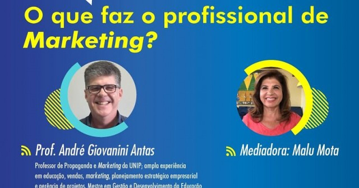 Objetivo explica em live como é a carreira do profissional de Marketing