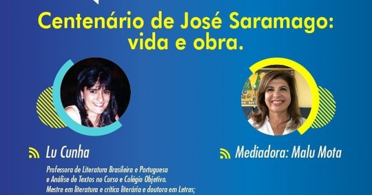 Objetivo homenageia José Saramago em live