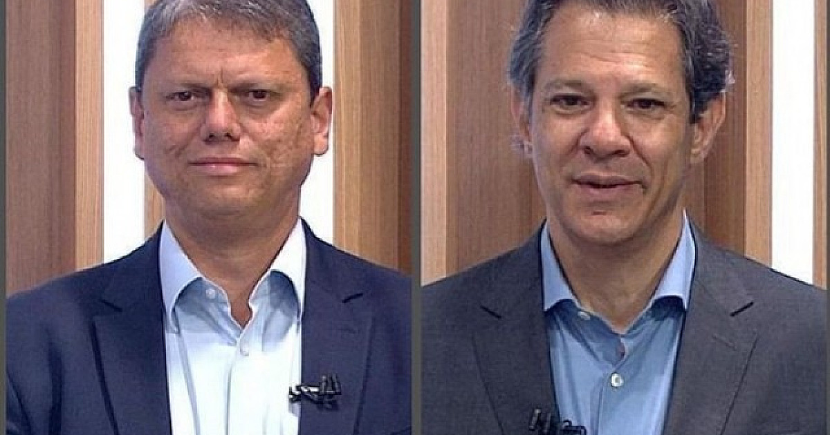 Tarcísio e Haddad se enfrentarão no 2º turno pelo Governo de SP