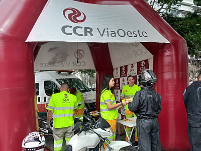 CCR ViaOeste realiza ação educativa para motociclistas em Alphaville neste sábado (24)