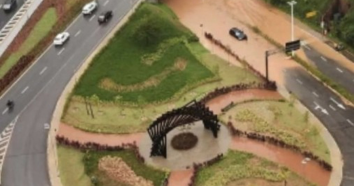 Forte chuva causa queda de árvores e alagamentos em Alphaville