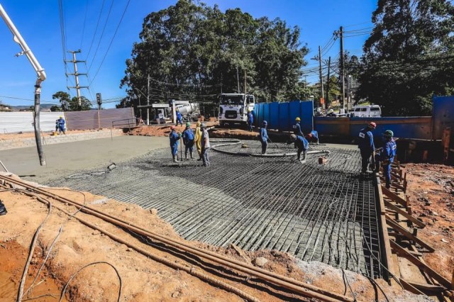 Parnaíba realiza concretagem da segunda laje do túnel da Praça da Paz