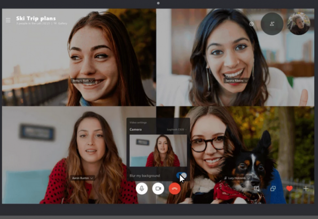Agora é possível desfocar o fundo nas chamadas de Skype