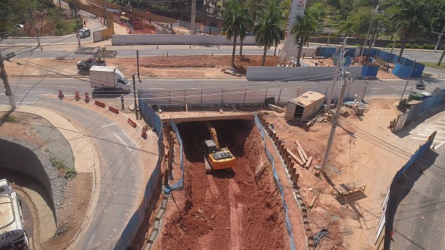 Obra do túnel em Alphaville deve terminar até o fim do semestre