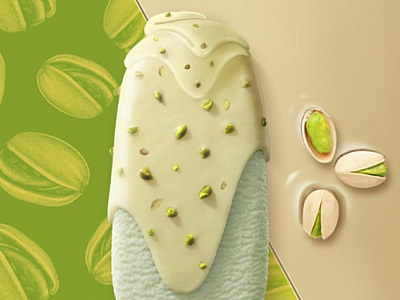 Magnum lança sorvete de pistache com chocolate branco