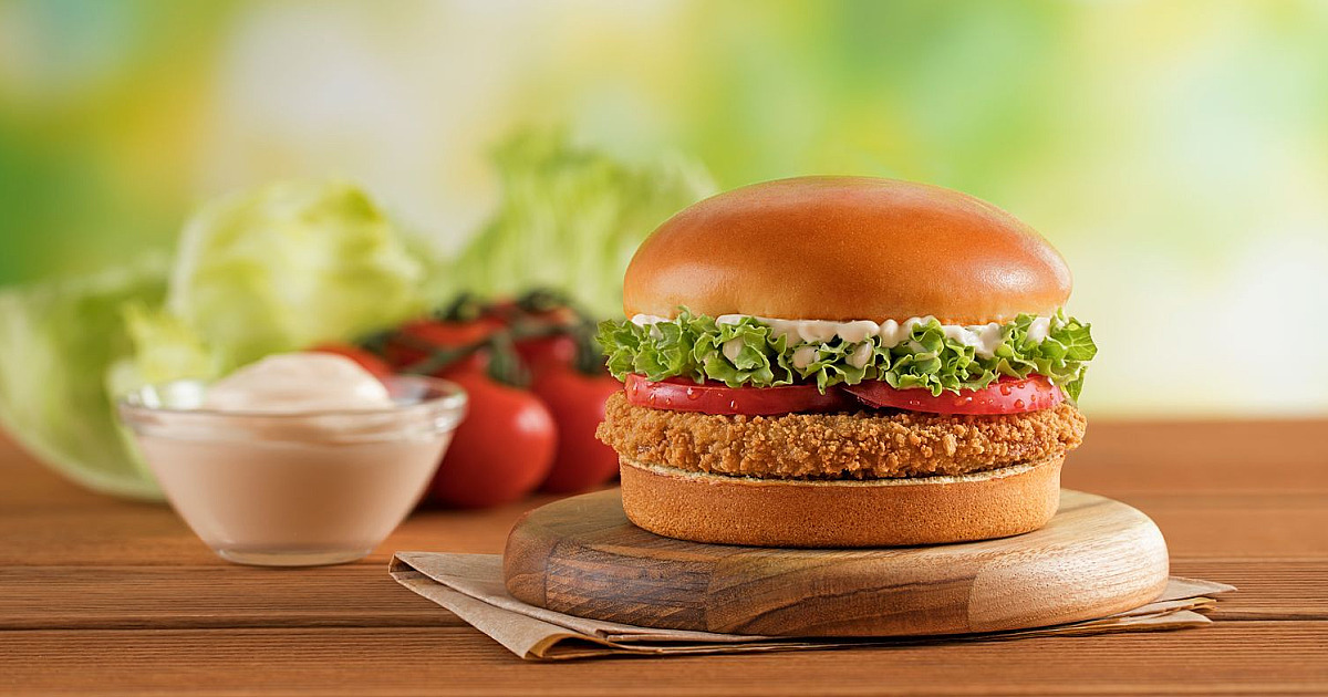 Bob's lança novo hambúrguer vegetal à base de plantas