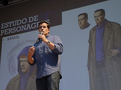 Ator e escritor Felipe Folgosi apresenta suas HQ's durante exposição em Alphaville