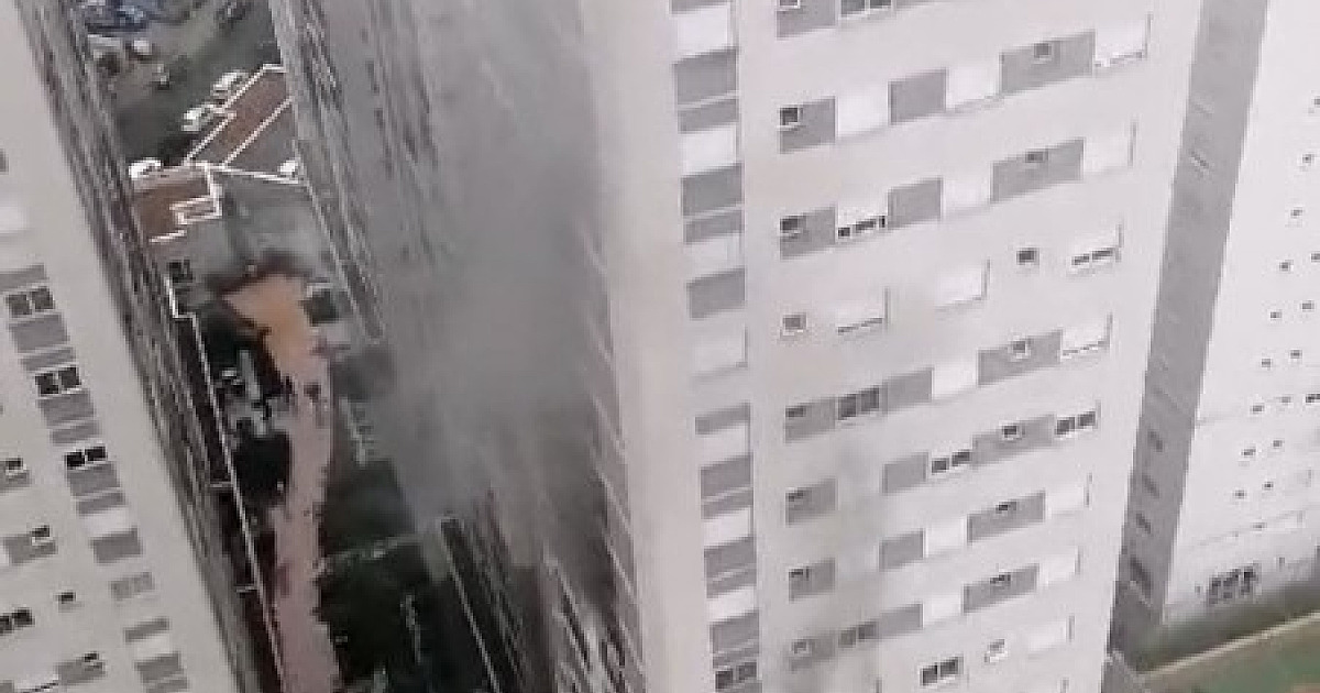 Incêndio atinge apartamento em prédio residencial no Green Valley