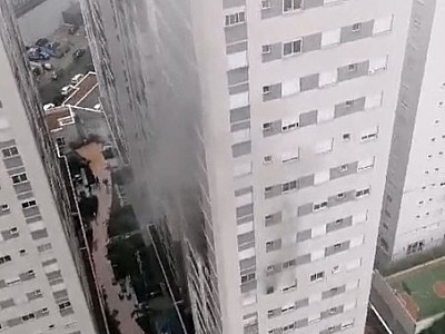 Incêndio atinge apartamento em prédio residencial no Green Valley