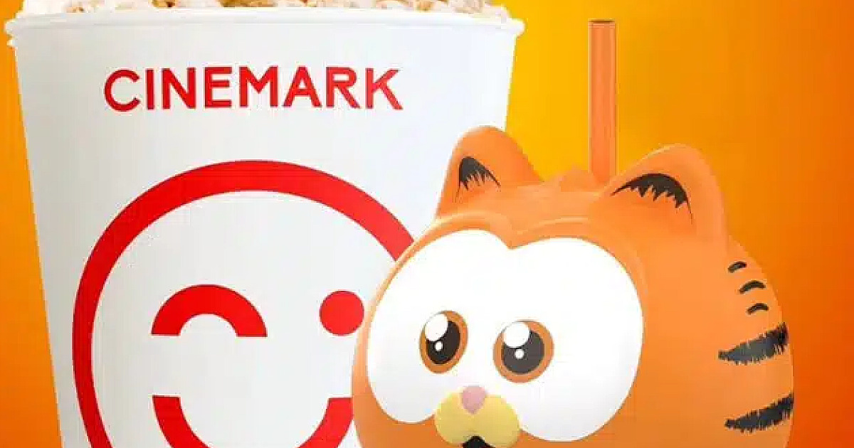 Cinemark anuncia combo para o filme “Garfield: Fora de Casa”