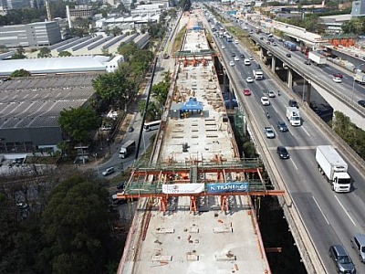 ViaOeste conclui penúltima aduela da Ponte Guilherme de Almeida