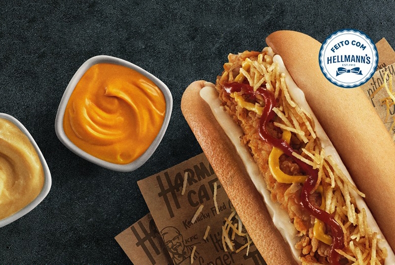 KFC inova em hot dog com tirinha de frango