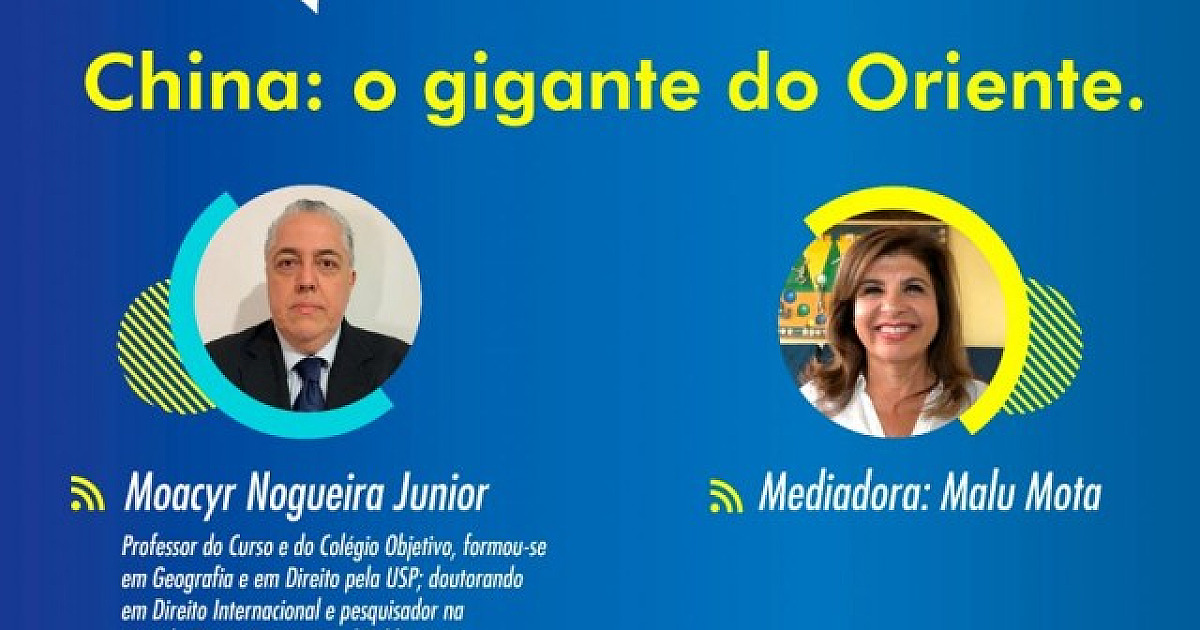 Objetivo traz assunto de vestibular em live: “China - O gigante do Oriente”