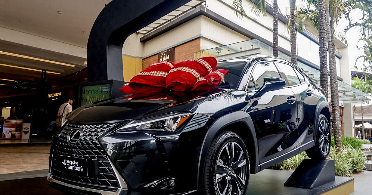 Shopping Tamboré lança campanha de Natal com sorteio de SUV híbrido Lexus e panettone premium da Lin