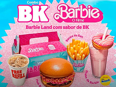 Burger King lança combo temático inspirado na Barbie