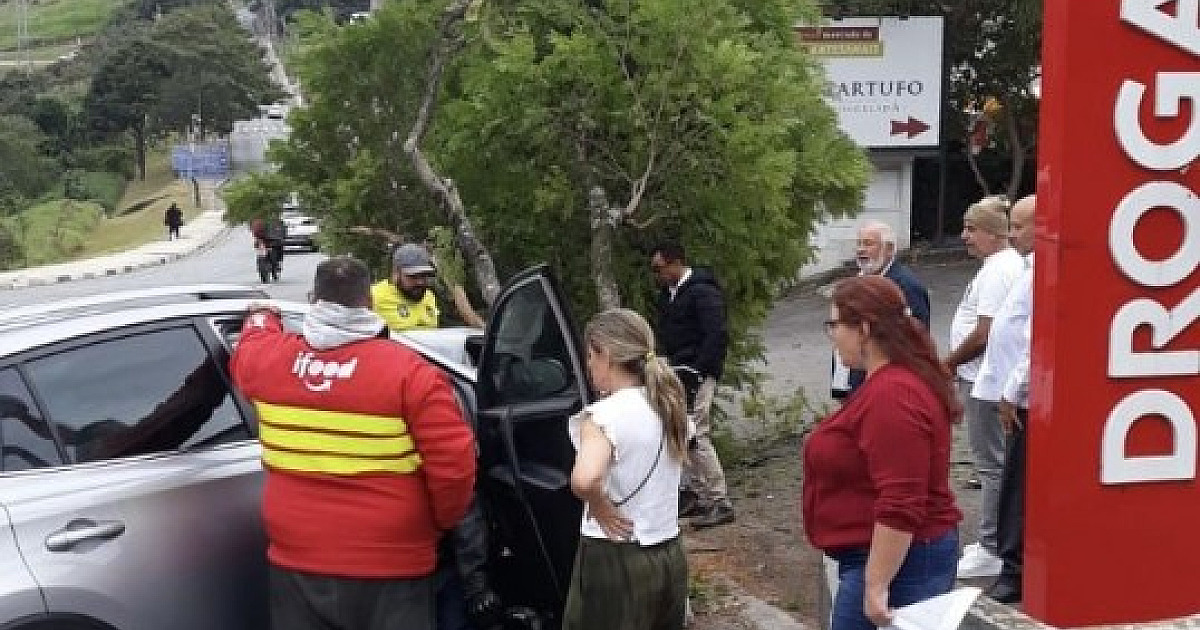 Motorista perde o controle e bate veículo em árvore na Av. Yojiro Takaoka