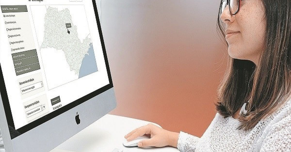 Mapa interativo oferece informações dos municípios