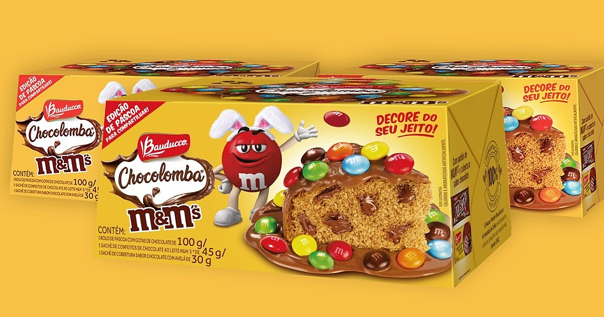 Bauducco lança Chocolomba de M&M’S e Snickers