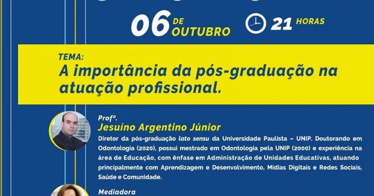 UNIP realiza debate sobre a importância da Pós-Graduação na atuação profissional