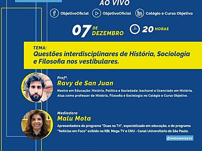 Objetivo promove debate sobre questões interdisciplinares no vestibular