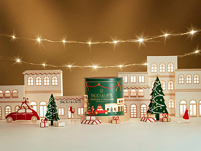 Bacio di Latte lança campanha de Natal com Panettone al Pistacchio e kits presenteáveis