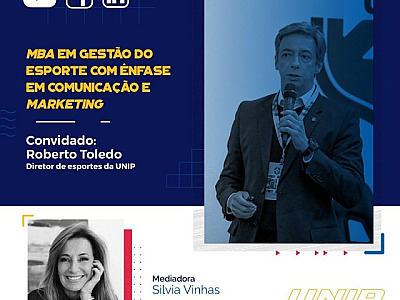 UNIP promove lives sobre as áreas de Odontologia e Gestão do Esporte