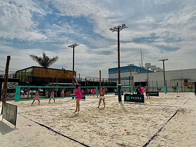 Prainha Tamboré promove torneio de beach tennis