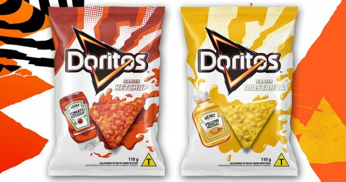Doritos lança sabores Ketchup e Mostarda no Brasil